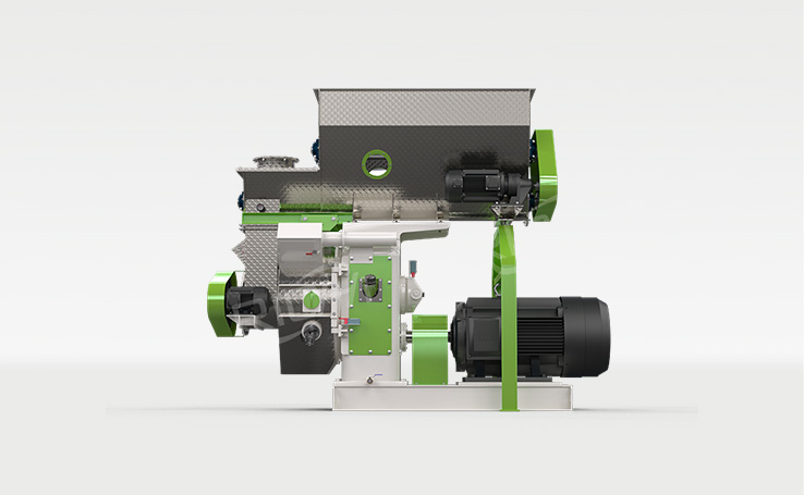 Rice husk pellet mill machine for making biomass fuel pellets from rice husks
